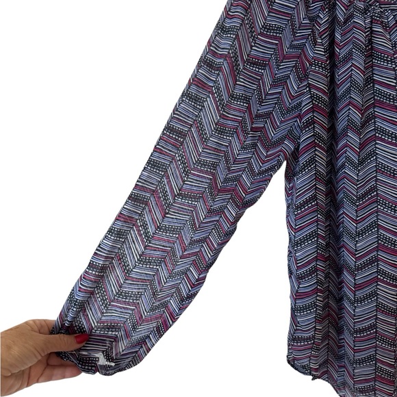 ❤️Daisy Fuentes print blouse large - Picture 6 of 8